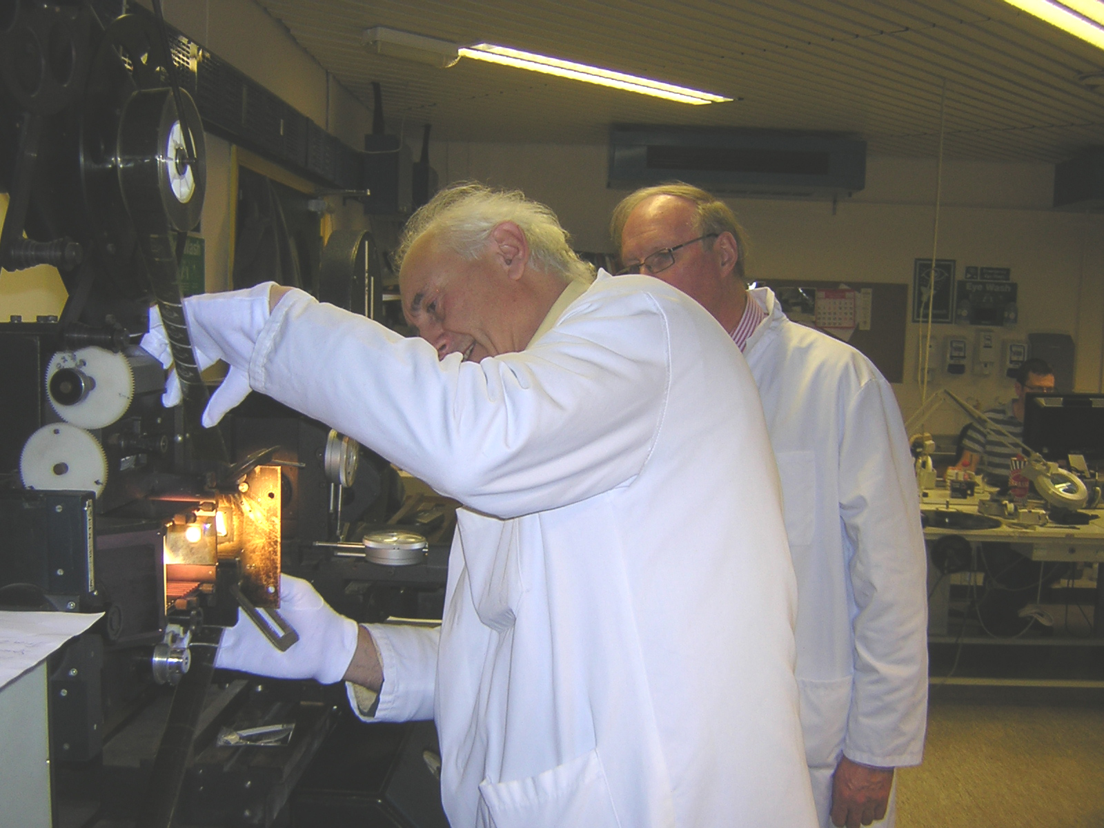 David Cleveland and Brian Pritchard printing