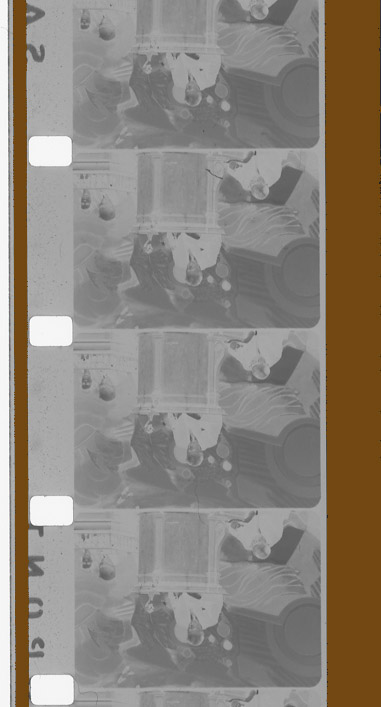 16mm Dupont Black and White pre-striped Negative