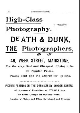 Advert for D’eath and Dunk