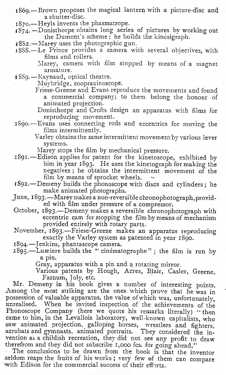 The `Kinematograph and Lantern Weekly Jiuly 1909