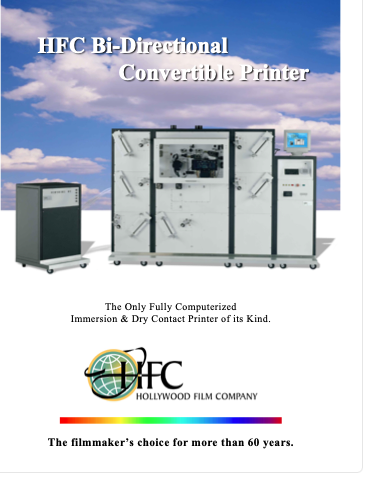 Hollywood Film Company Printer Brochure